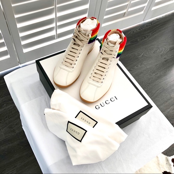 GUCCI Hightop Pride Edition Sneakers - Picture 1 of 6